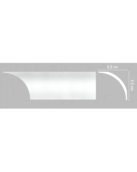 Плинтус потолочный Decomaster A253 (88*88*2000мм)-foto2