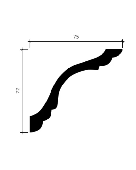 Карниз Европласт 1.50.102 Пенополиуретан 2000*69*76 мм-foto4
