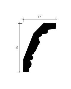 Карниз Европласт 1.50.274 Пенополиуретан 2000*86*55 мм-foto4