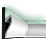 C371 Карниз для скрытого освещения Shade Orac Decor Полиуретан