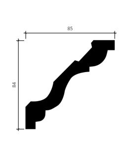 Карниз Европласт 1.50.293 гибкий Пенополиуретан 2000*84*85 мм-foto2