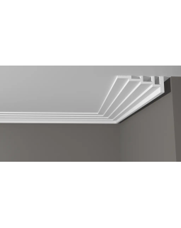 Карниз Decor Dizayn DD514 Полистирол 2000*120*43 мм-foto2