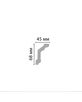 Потолочный плинтус с орнаментом Decomaster DT 88151A (70*45*2400)-foto3