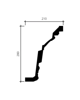 Карниз Европласт 1.50.504 Пенополиуретан 2000*276*205 мм-foto2