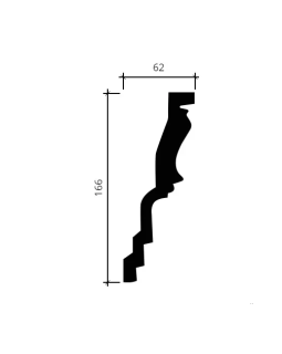 Карниз Европласт 1.50.136 гибкий Пенополиуретан 2000*165*61 мм-foto2