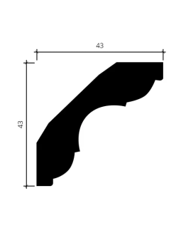Карниз Европласт 1.50.294 Пенополиуретан 2000*43*43 мм-foto4
