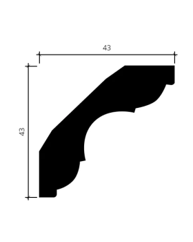 Карниз Европласт 1.50.294 Пенополиуретан 2000*43*43 мм-foto4