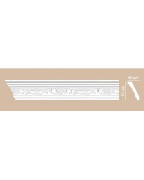 Потолочный плинтус с орнаментом Decomaster 95036 (83*66*2400)