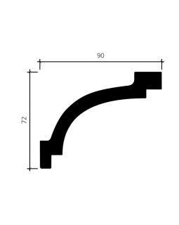 Карниз Европласт 1.50.106 Пенополиуретан 2000*71*90 мм-foto4