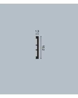 Многофункциональный профиль гибкий Orac Decor SX163F Square Полиуретан-foto2