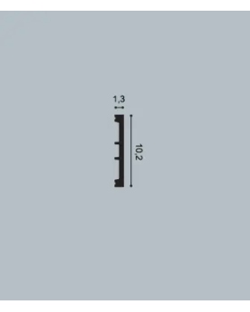 Многофункциональный профиль гибкий Orac Decor SX163F Square Полиуретан-foto2