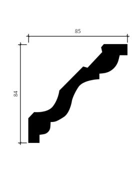 Карниз Европласт 1.50.293 Пенополиуретан 2000*84*85 мм-foto4