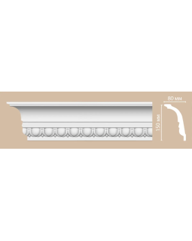 Потолочный плинтус с орнаментом Decomaster DT 168 (150*80*2400)
