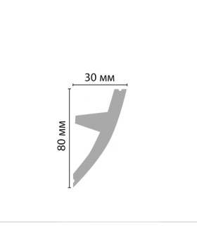 Плинтус потолочный под подсветку D502 ДМ Decomaster (75*31*2000 мм)-foto4