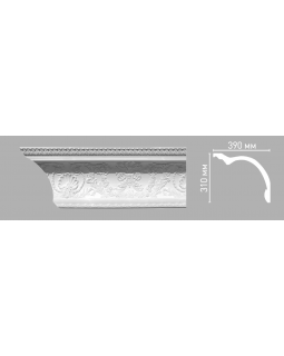 Плинтус потолочный с орнаментом Decomaster 95146 (310х390х2400мм)