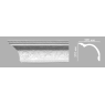 Плинтус потолочный с орнаментом Decomaster 95146 (310х390х2400мм)