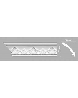 Плинтус потолочный с орнаментом Decomaster 95015 (60х60х2400мм)
