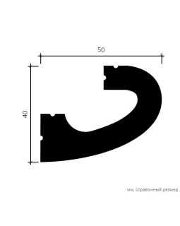 Карниз Европласт 6.50.708 Композит Новый 2000*40*50 мм-foto4