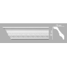 Плинтус потолочный с орнаментом Decomaster 95023 (80х78х2400мм)