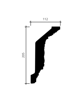 Карниз Европласт 1.50.281 Пенополиуретан 2000*204*112 мм-foto4