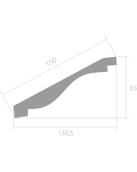 Карниз Ultrawood CR 0023 ЛДФ 2000-2440*135,5*65 мм-foto6