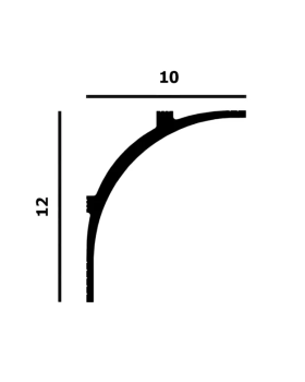 Карниз P149 Перфект Плюс XPS Полимер 2000*120*100 мм-foto2