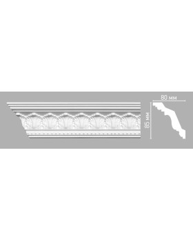 Плинтус потолочный с орнаментом Decomaster 95024/36 (85х80х2400мм)