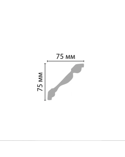 Плинтус потолочный Decomaster D154 (75*75*2000 мм)-foto2