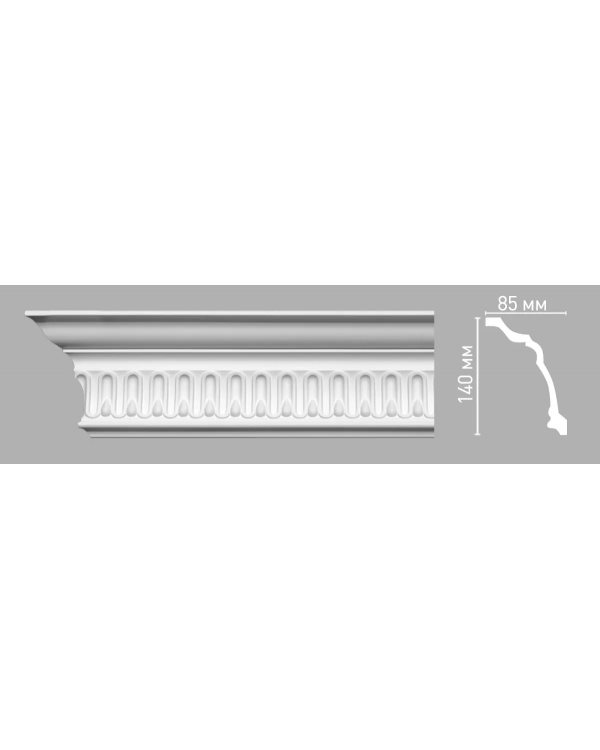 Плинтус потолочный с орнаментом Decomaster 95093 (140х85х2400мм)