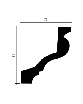 Карниз Европласт 1.50.129 Пенополиуретан 2000*85*74 мм-foto4