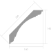 Карниз Ultrawood CR 0003, CR 0003 i ЛДФ 2000-2440*140*140 мм