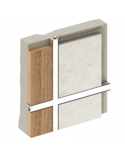 Разделительный профиль Decaro D007 Алюминий 3000*15*12,5 мм-foto9