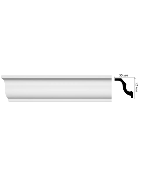 Плинтус потолочный Decomaster D108 (52*52*2000мм)-foto3