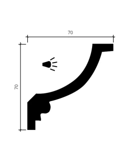 Карниз Европласт 1.50.208 Пенополиуретан 2000*71*71 мм-foto4