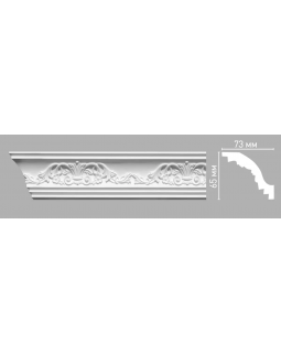 Плинтус потолочный с орнаментом Decomaster 95019 (65х73х2400мм)
