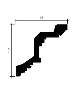 Карниз Европласт 1.50.169 Пенополиуретан 2000*99*96 мм-foto4