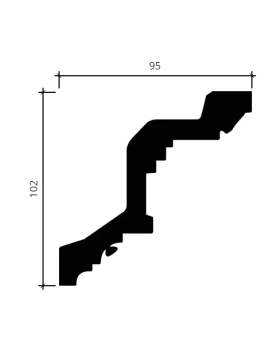 Карниз Европласт 1.50.169 Пенополиуретан 2000*99*96 мм-foto4