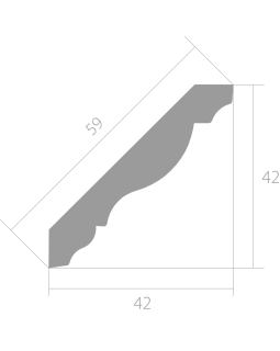 Карниз Ultrawood CR 0021 ЛДФ 2000-2440*45*46 мм-foto6