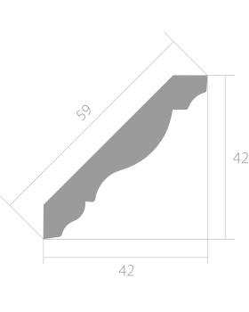 Карниз Ultrawood CR 0021 ЛДФ 2000-2440*45*46 мм-foto6