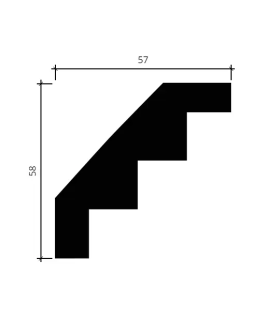Карниз Европласт 1.50.140 Пенополиуретан 2000*56*56 мм-foto4