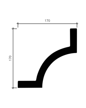 Карниз Европласт 1.50.264 Пенополиуретан 2000*170*170 мм-foto4