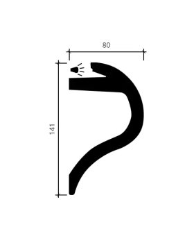 Карниз Европласт 1.50.228 Пенополиуретан 2000*140*80 мм-foto4