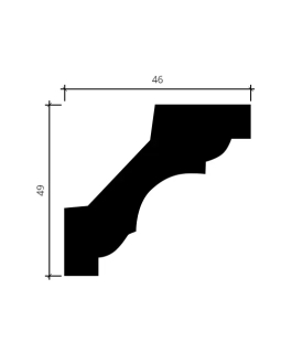 Карниз Европласт 1.50.115 Пенополиуретан 2000*49*46 мм-foto4