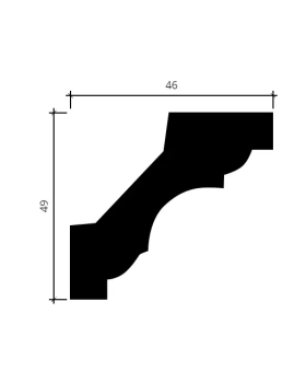 Карниз Европласт 1.50.115 Пенополиуретан 2000*49*46 мм-foto4