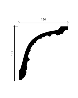 Карниз Европласт 1.50.138 Пенополиуретан 2000*165*151 мм-foto4