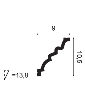 C326F Карниз гибкий Orac Decor Полиуретан-foto2
