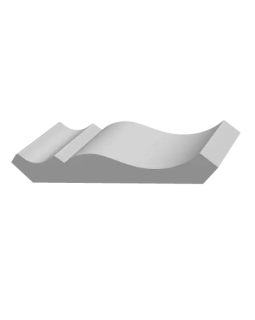 Карниз Ultrawood CR 0001 ЛДФ 2000-2440*80*75 мм-foto4