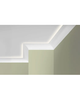 Карниз Hiwood A146, A178 Фитополимер Под покраску 2000*115-140*90-110 мм-foto4