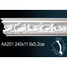 Карниз гибкий AA201F Перфект Полиуретан 2400*116*56 мм