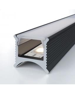 Разделительный профиль Decaro D007 Алюминий 3000*15*12,5 мм-foto2